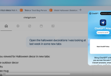 OpenAI Launches ChatGPT Atlas: AI-Powered Web Browser Screenshot of ChatGPT Atlas browser showing AI opening Halloween decor pages with voice-like command interaction.