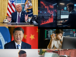Trader reviewing risk rules during market volatility