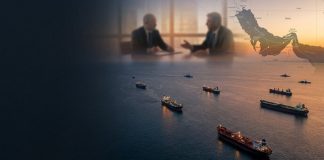 Oil tankers moving through the Strait of Hormuz as US strikes and Iran-US nuclear talks raise global security concerns.